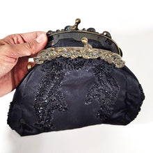 Cargar imagen en el visor de la galería, Bolso Vintage Estilo Antiguo Art Nouveau Lentejuelas Metal