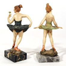 Cargar imagen en el visor de la galería, Antiguo Par Bailarinas Fontanini Depose Italy Vintage 50s