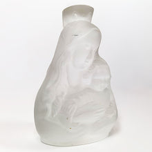 Cargar imagen en el visor de la galería, Antigua Virgen Madona Cristal Esmerilado Frosted Vintage 90s