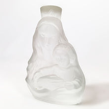 Cargar imagen en el visor de la galería, Antigua Virgen Madona Cristal Esmerilado Frosted Vintage 90s