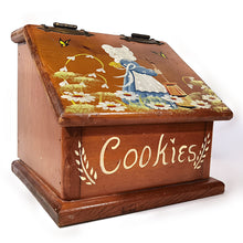 Cargar imagen en el visor de la galería, Antigua Caja Galletero Pan Vintage Amish Pintada a Mano