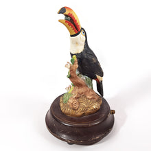 Cargar imagen en el visor de la galería, Antigua Figura Tucán Porcelana Musical Coleccionable Vintage