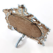 Cargar imagen en el visor de la galería, Antiguo Espejo Metal Mesa Estilo Barroco Vintage Art Nouveau