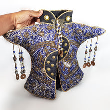 Cargar imagen en el visor de la galería, Antiguo Chaleco Indonesio Batik Decorativo Artesanal Canting