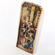 Cargar imagen en el visor de la galería, Antigua Placa Japonesa Escena Tradicional Relieve Vintage