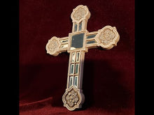 Cargar y reproducir el video en el visor de la galería, Cruz Vintage de Espejos y Pasta, estilo Antiguo