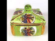 Cargar y reproducir el video en el visor de la galería, Antiguo Alhajero Cerámica Lofisa Vintage Joyero Retro 70s