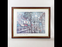 Cargar y reproducir el video en el visor de la galería, Cuadro Litografía París Jacques Chardon Montmartre, 1982