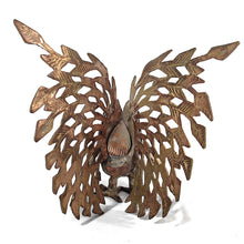 Cargar imagen en el visor de la galería, Gallo Antiguo de Pelea Bronce Vintage 70s Figura Escultura
