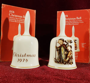 Par Campanas Navidad Coleccionables 1974, Berta Hummel