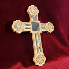 Cargar imagen en el visor de la galería, Cruz Vintage de Espejos y Pasta, estilo Antiguo
