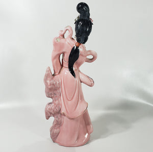 Antigua Figura Geisha Porcelana Japonesa, Coleccionable