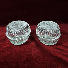 Cargar imagen en el visor de la galería, Antiguo Par Alhajeros Dulceros Cristal Esmerilado Aves
