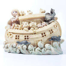 Cargar imagen en el visor de la galería, Lámpara Infantil Arca de Noé Vintage, Coleccionable, Resina
