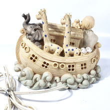 Cargar imagen en el visor de la galería, Lámpara Infantil Arca de Noé Vintage, Coleccionable, Resina
