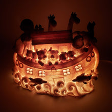 Cargar imagen en el visor de la galería, Lámpara Infantil Arca de Noé Vintage, Coleccionable, Resina
