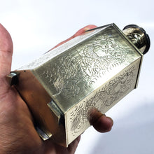 Cargar imagen en el visor de la galería, Recipiente Antiguo Chino Bronce de Té, Dragones Grabados
