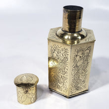 Cargar imagen en el visor de la galería, Recipiente Antiguo Chino Bronce de Té, Dragones Grabados
