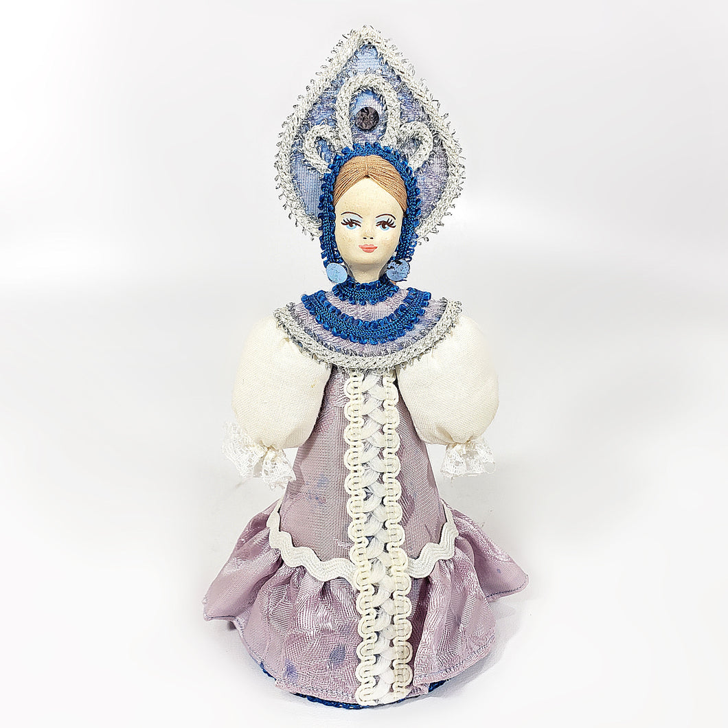 Coleccionable Souvenir Muñeca Rusa Traje Típico Kokoshnik