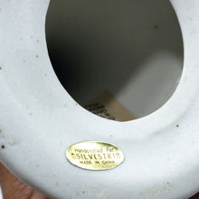 Cargar imagen en el visor de la galería, Portavelas Vintage Porcelana Azul Silvestri Hecho a Mano
