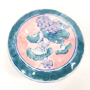 Alhajero o Galletero Antiguo Asiático de Porcelana Decorado a Mano