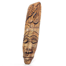 Cargar imagen en el visor de la galería, Figura Máscara Tribal Rostro Tallado Madera para Pared
