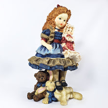 Cargar imagen en el visor de la galería, Figura Niña Victoriana Coleccionable Muñeca Vintage 33 cm
