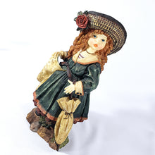 Cargar imagen en el visor de la galería, Escultura Dama Victoriana Coleccionable Muñeca Vintage 31 cm
