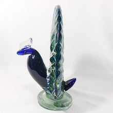 Cargar imagen en el visor de la galería, Figura Escultura Pavo Real Cristal Murano Vintage 2.7 kg
