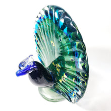 Cargar imagen en el visor de la galería, Figura Escultura Pavo Real Cristal Murano Vintage 2.7 kg
