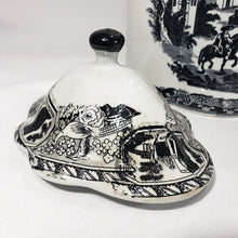 Cargar imagen en el visor de la galería, Jarrón Tibor Porcelana con Tapa Estilo Antiguo Vintage

