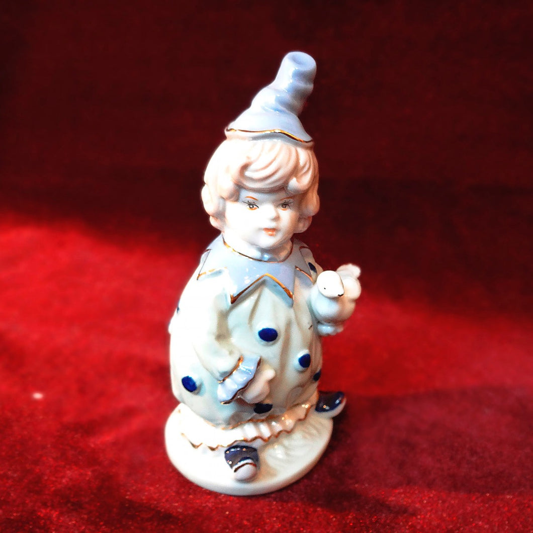 Niño Payasito En Porcelana