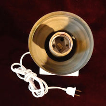 Cargar imagen en el visor de la galería, Lámpara Vintage, Base Mármol, Cristal Y Latón
