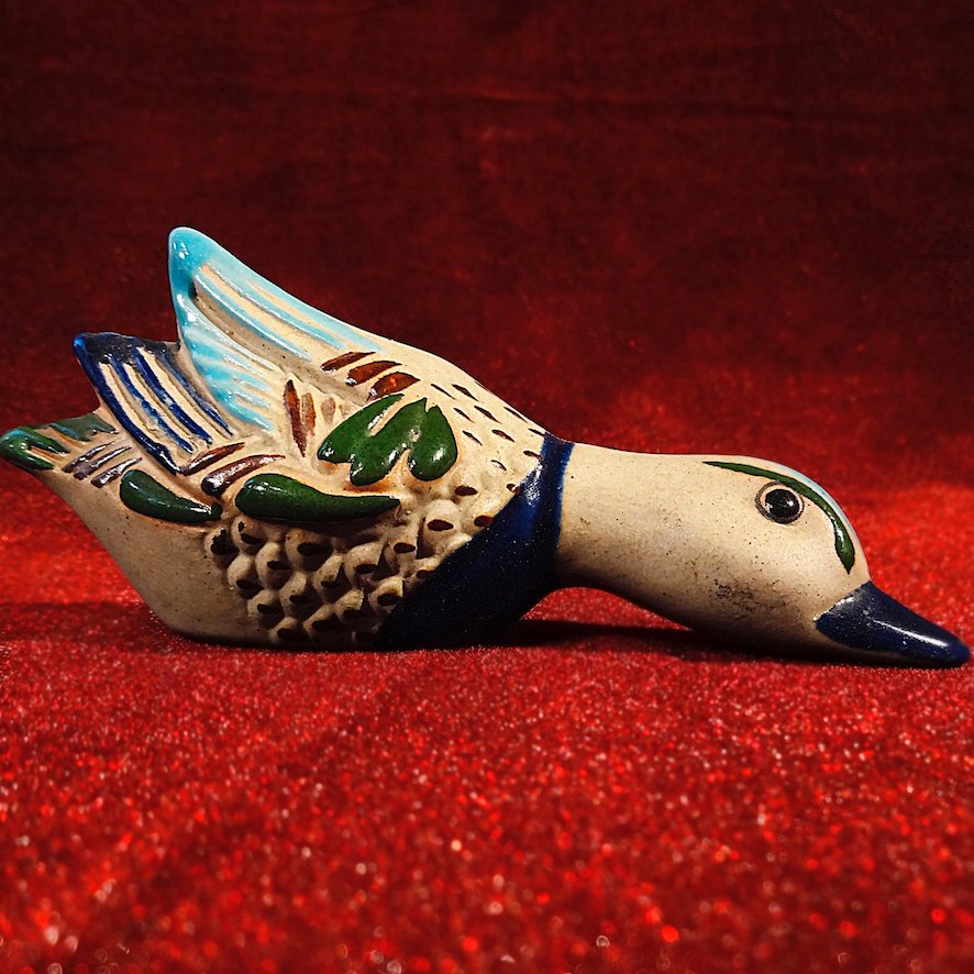 Ganso De Cerámica. Artesanía Mexicana.