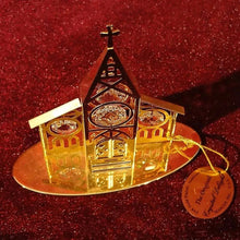 Cargar imagen en el visor de la galería, Iglesia En Baño De Oro 24 K Con Cristal Austriaco
