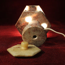 Cargar imagen en el visor de la galería, Lámpara Antigua Pequeña De Ónix
