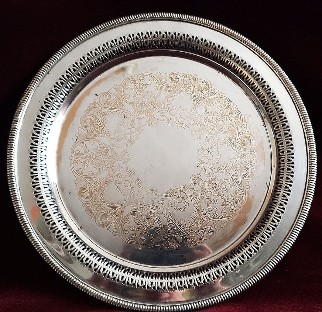 Bandeja Baño De Plata Antigua Wm Rogers Mfg Co. Ca. 1960