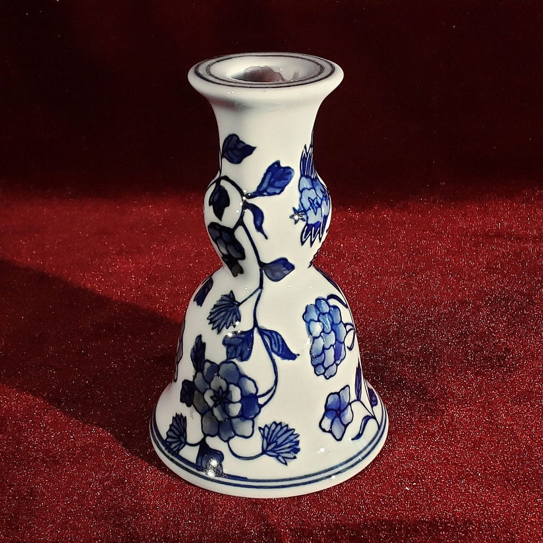 Antiguo Porta Velas De Porcelana Estilo Asiático