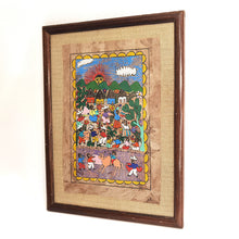 Cargar imagen en el visor de la galería, Pintura Artesanal Papel Amate Mexicano Cuadro Enmarcado
