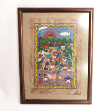 Cargar imagen en el visor de la galería, Pintura Artesanal Papel Amate Mexicano Cuadro Enmarcado
