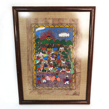 Cargar imagen en el visor de la galería, Pintura Artesanal Papel Amate Mexicano Cuadro Enmarcado
