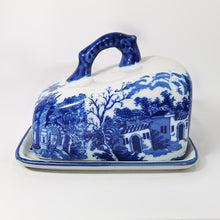 Cargar imagen en el visor de la galería, Antigua Quesera Victoriana Porcelana Vintage Domo 80s
