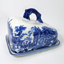 Cargar imagen en el visor de la galería, Antigua Quesera Victoriana Porcelana Vintage Domo 80s
