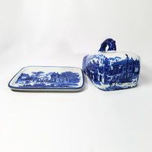 Cargar imagen en el visor de la galería, Antigua Quesera Victoriana Porcelana Vintage Domo 80s
