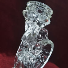 Cargar imagen en el visor de la galería, Porta Velas Ángel Cristal Candelabro Vintage 90s
