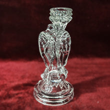 Cargar imagen en el visor de la galería, Porta Velas Ángel Cristal Candelabro Vintage 90s
