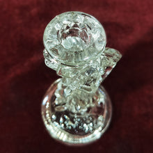 Cargar imagen en el visor de la galería, Porta Velas Ángel Cristal Candelabro Vintage 90s
