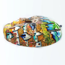 Cargar imagen en el visor de la galería, Máscara Mexicana Paisaje Artesanía Fibra Vidrio Grande 54 cm
