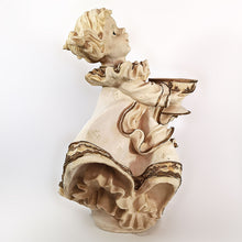 Cargar imagen en el visor de la galería, Escultura Navideña Vintage Porta Cirios Pasta Resina 47 cm
