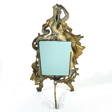 Cargar imagen en el visor de la galería, Antiguo Espejo Bronce Victoriano Art Nouveau Vintage

